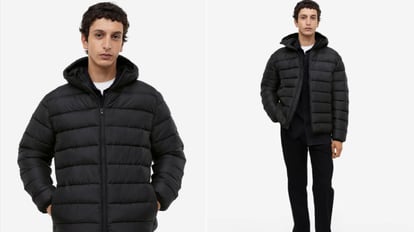 La chaqueta tiene una capucha grande, ventilación interna y bolsillos laterales.  H&M